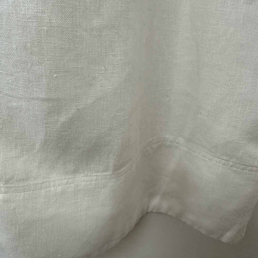 Ralph Lauren Sleeveless White Linen Button-Front Midi Dress - Picture 3 of 8